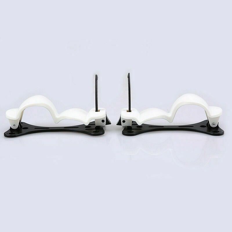 2Pcs Universal Car Rear Trunk Umbrella Hook Multi Holder Hanger Hanging White