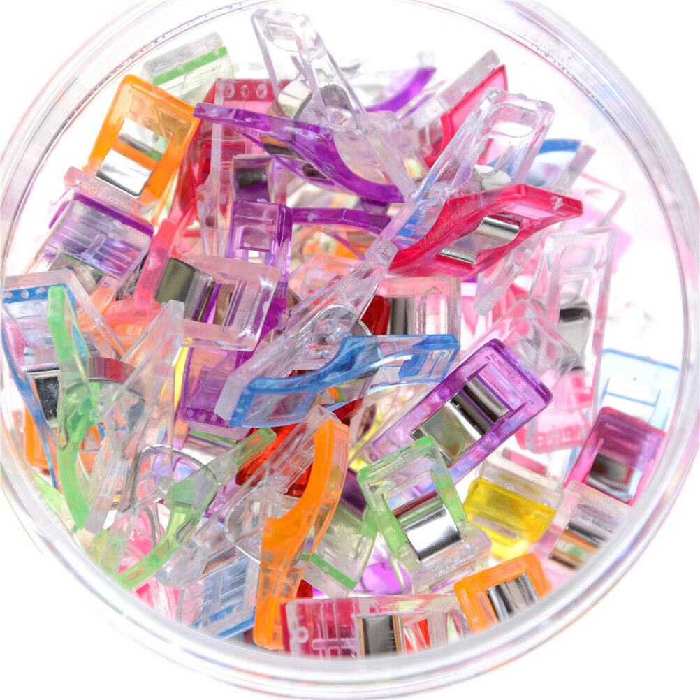 50X Bottles Colourful Wonder Clips Quilters Clips Sewing Quilting Supplies  BDAU