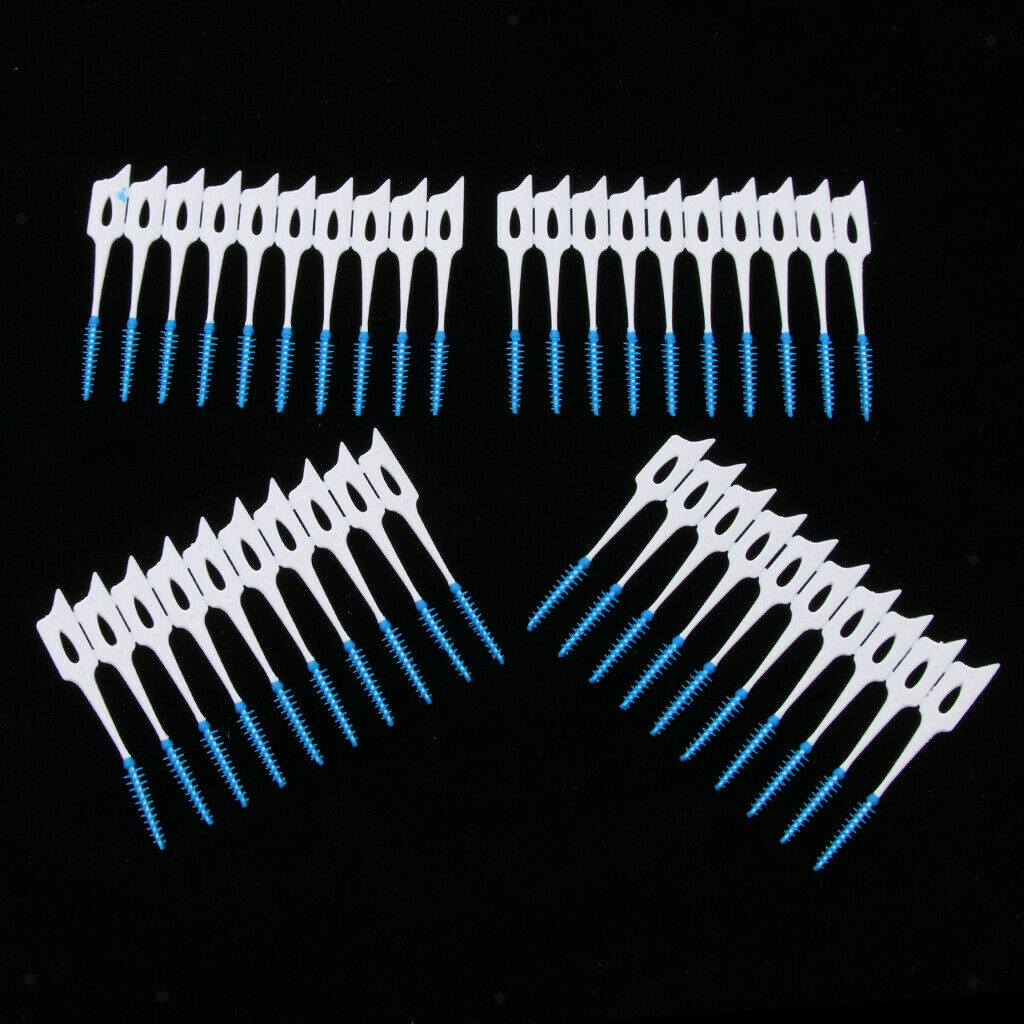 40 pack of interdental brushes for interdental cleaning