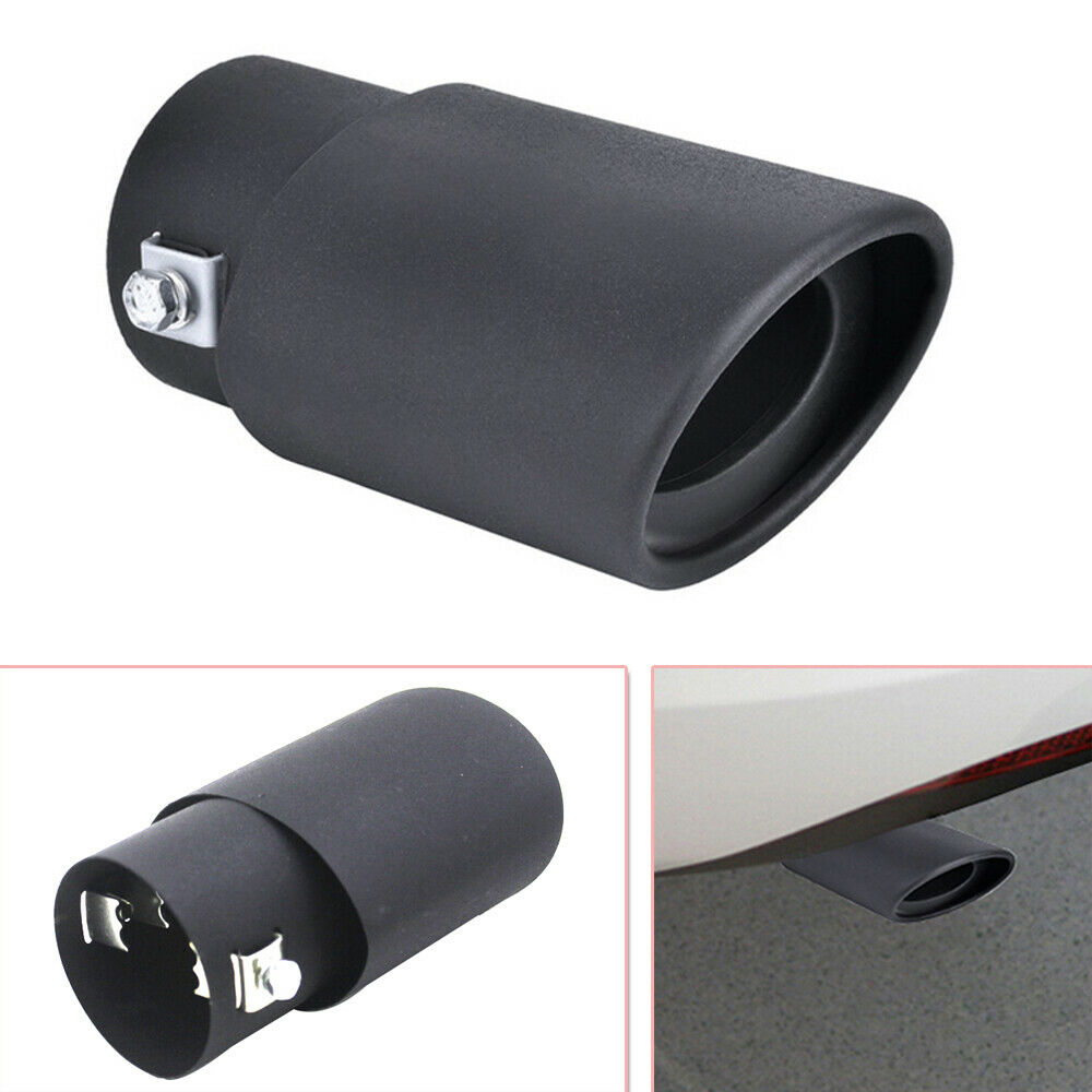 Durable 63mm Stailess Steel Car Exhaust Pipe Inlet Tips Muffler Pipe Tail Throat