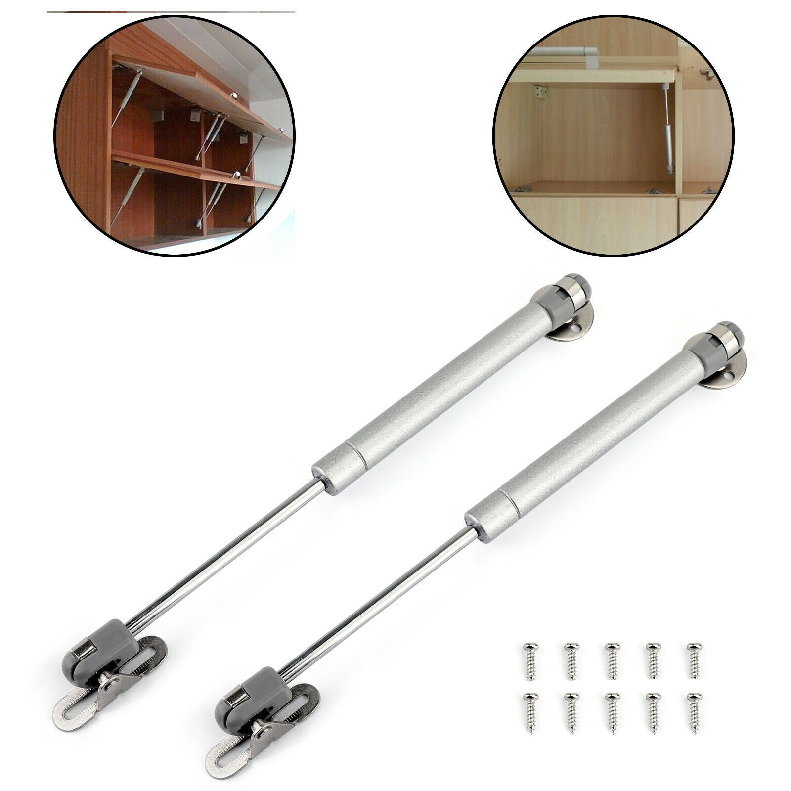 2 PACK Door Hinge Gas Spring Strut Prop Shock Lift Kitchen Cabinet Hydraulic CA