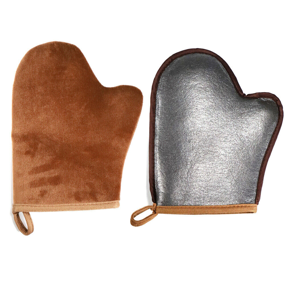 Double Side Tanning Mitt Self Applicator Set Reusable Sunless Glove Tools