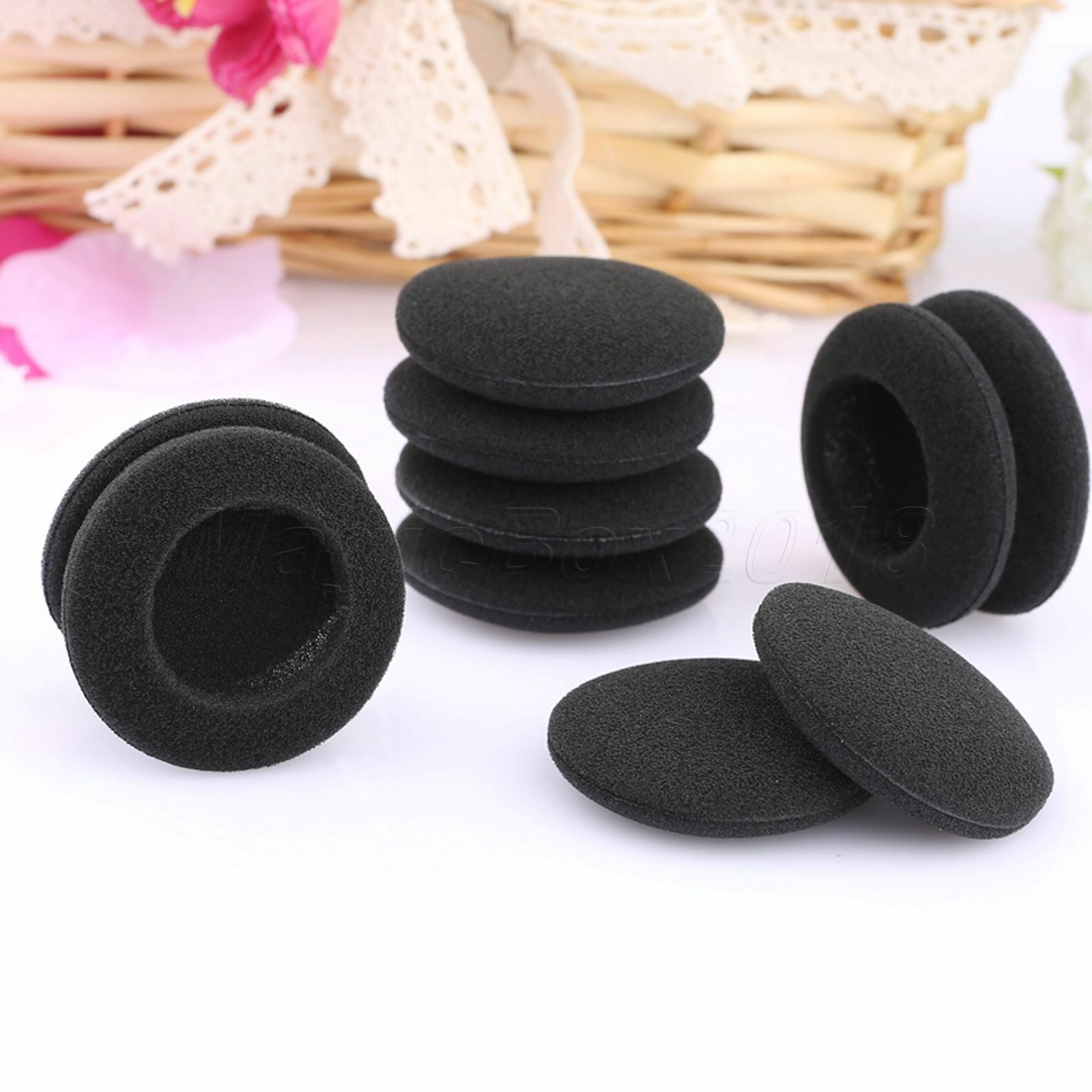 10X Replacement Headphone Pads 45mm Headset Foam Earpads Sponge Cover Cup 1.77"
