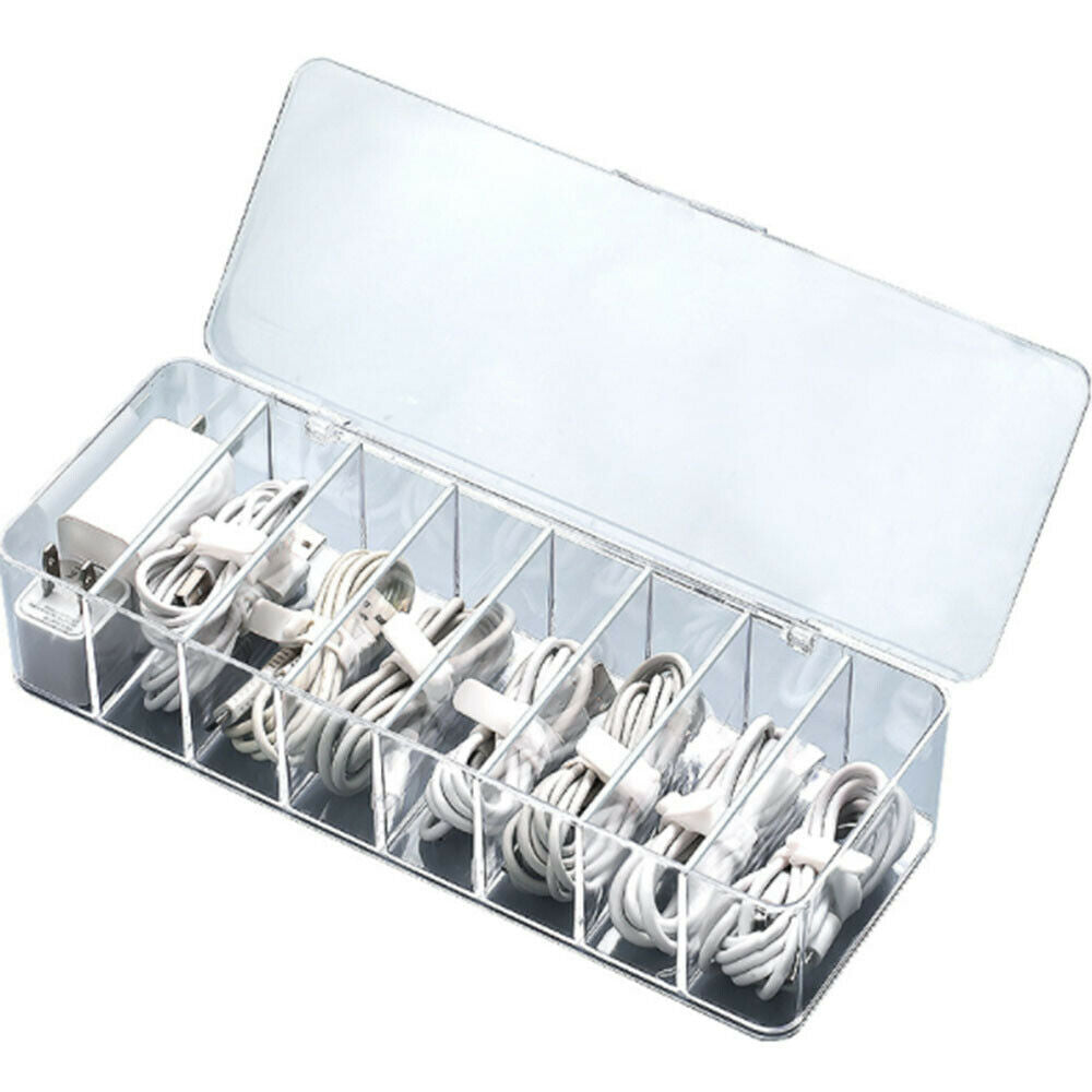 Cable Storage Box Power Strip Wire Case Anti Dust Charger Socket Organizer