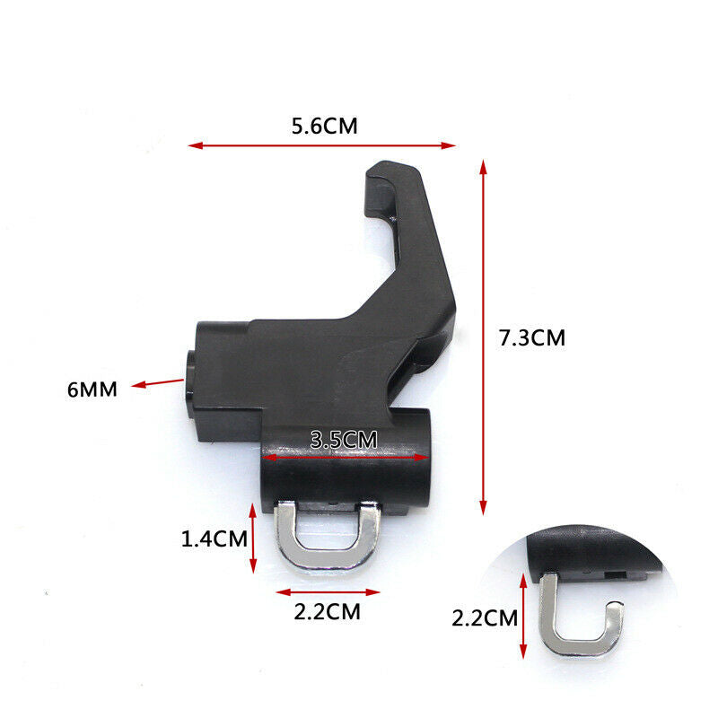 Scooter Bikes Motorcycle Front 6MM Anti-theft Hanging Hook Helmet Lock Security