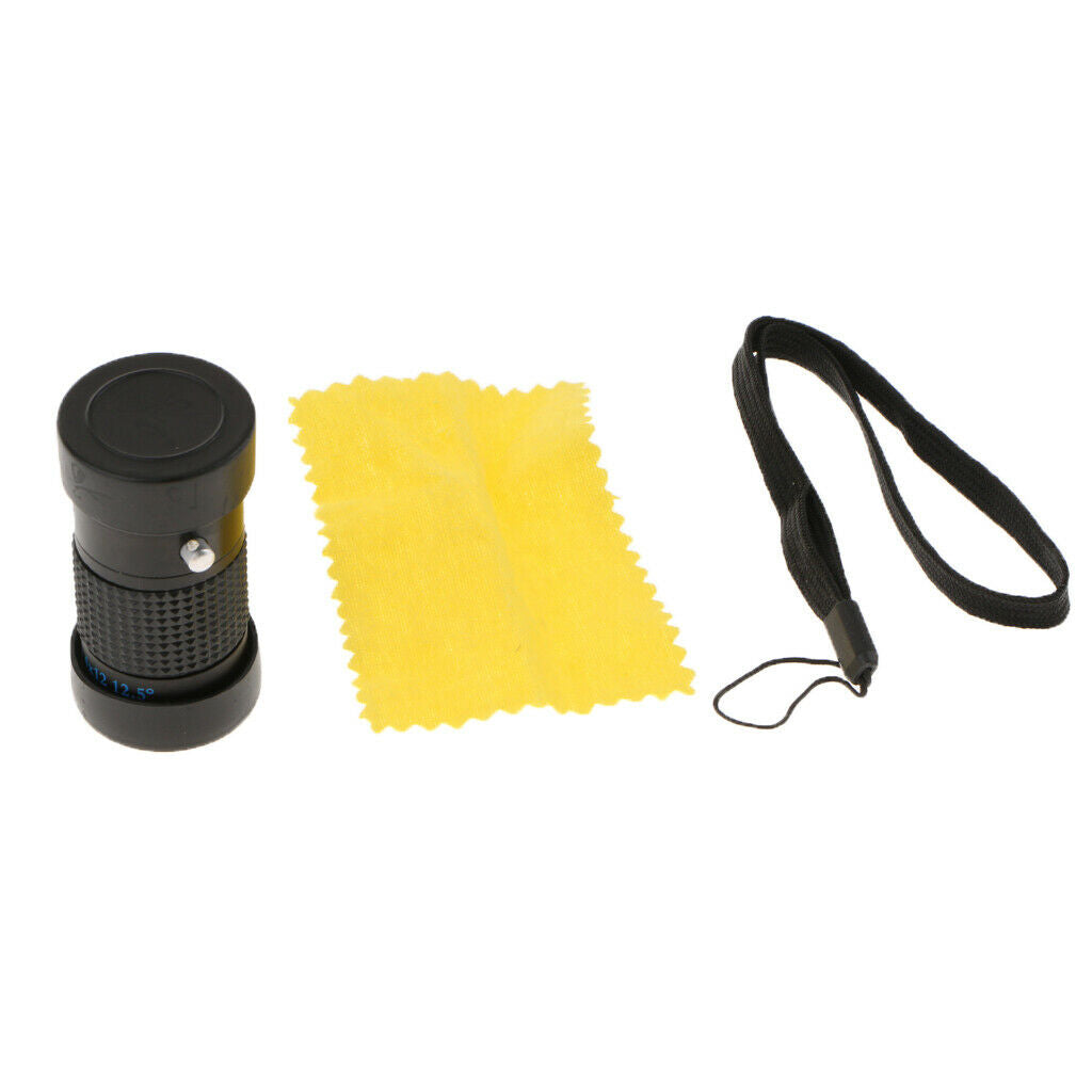 Mini 4x12 Extra Short Focus Optics  Monocular Typoscope Microscope Kit