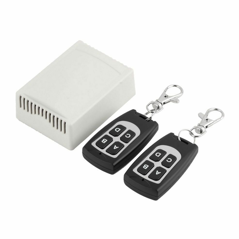 12V 4CH 200M Wireless Remote Control Relay Transceiver + Receiver 433MHz S120