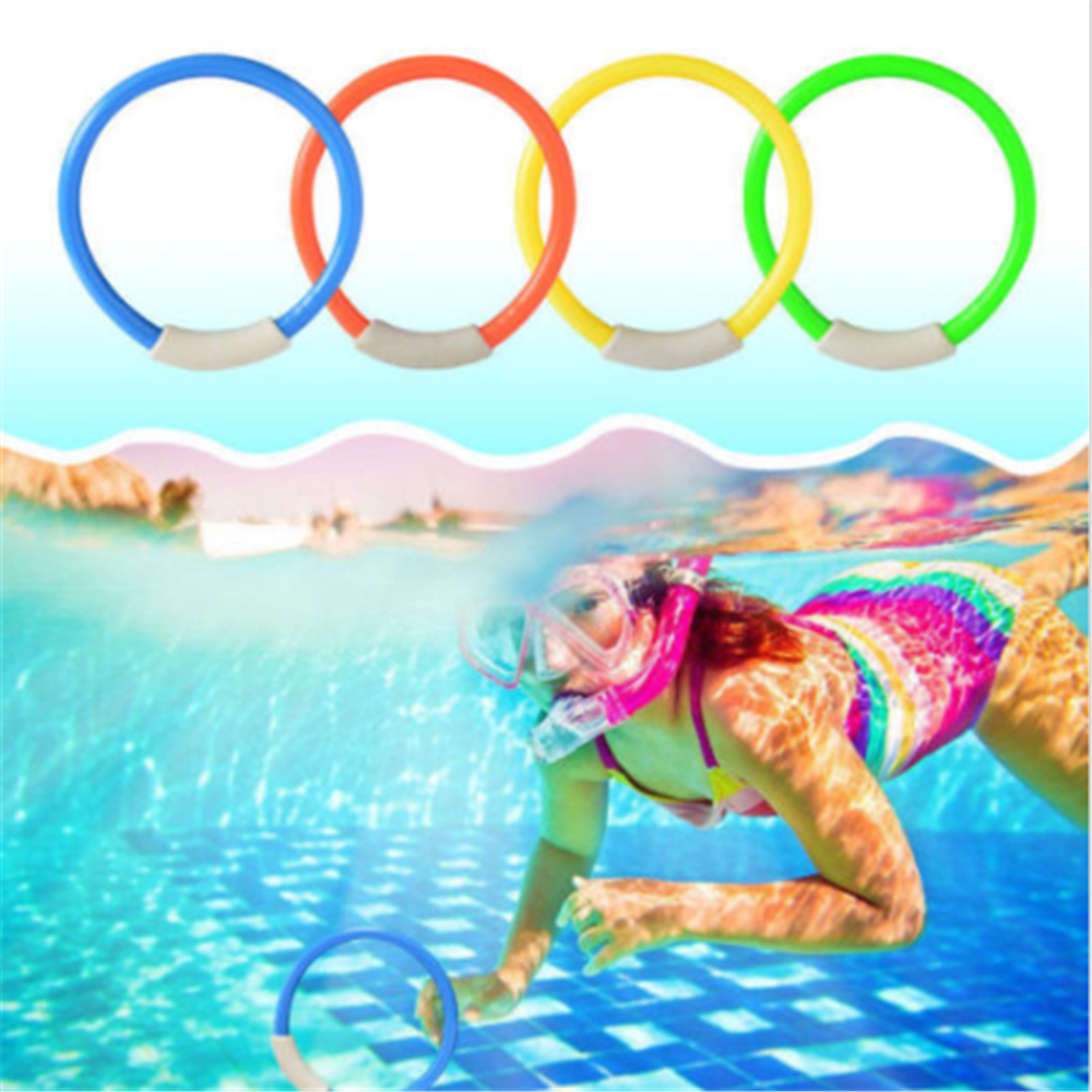 Children Underwater Diving Rings Water Play Toys Swimming Pool Accessory Random