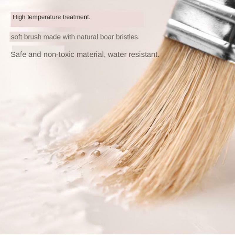 2pcs Flat Pastry Brush Kitchen Oil Brush BBQ Brush for Pastries Dessert