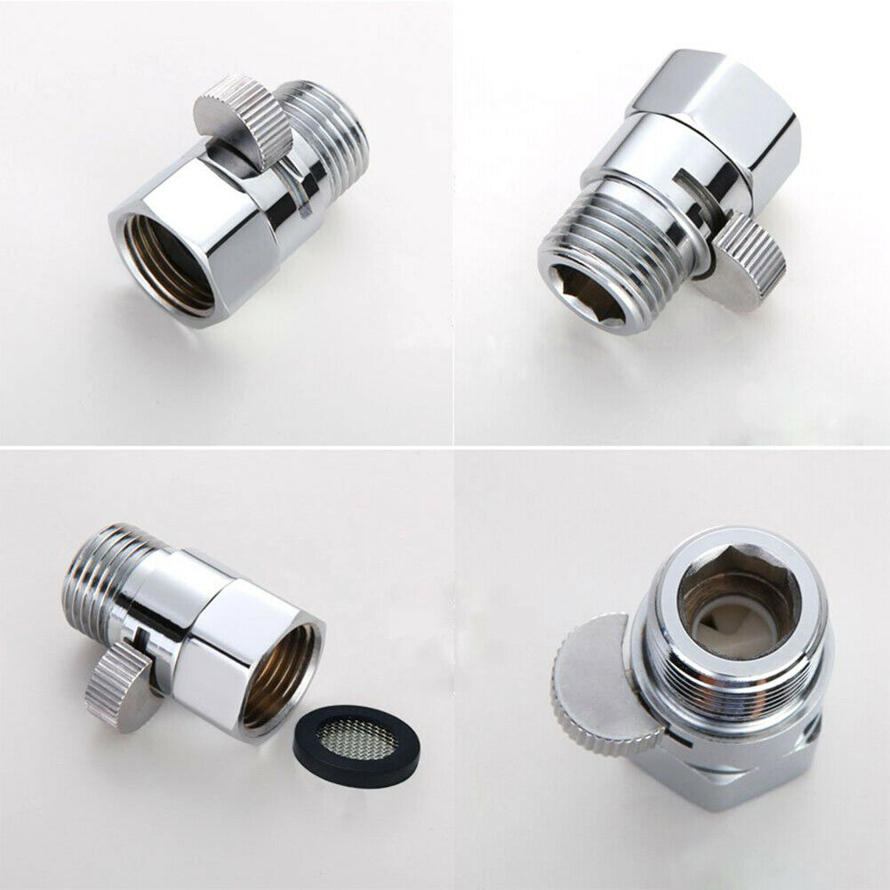 1PC Brass G1/2" Flow Quick Control Shut-OFF Valve Shower Head Hand Water SaverHN