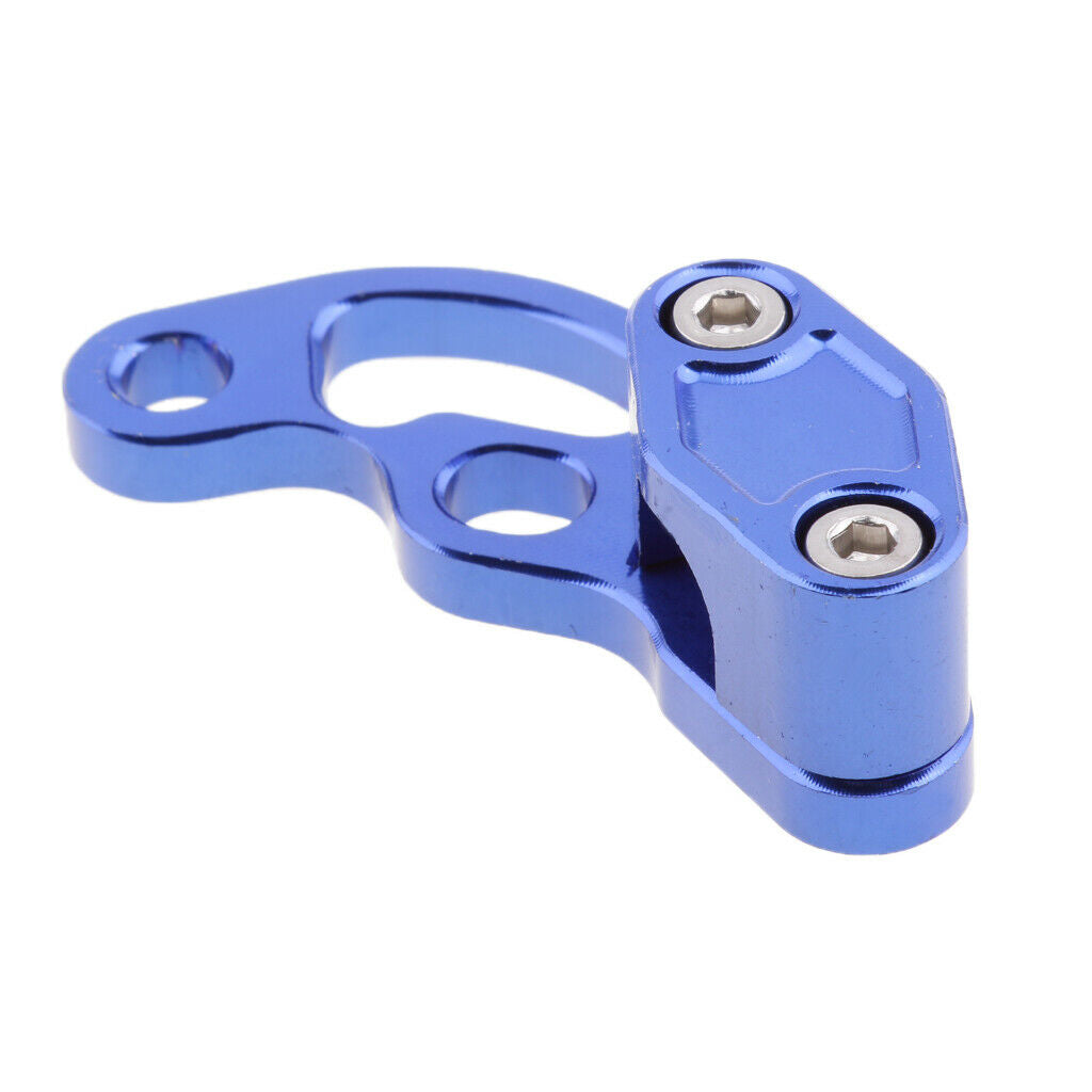 Motorcycle Motorbike Oil Pipe Cable Line Tube Hose Clamp Clip Blue+Black