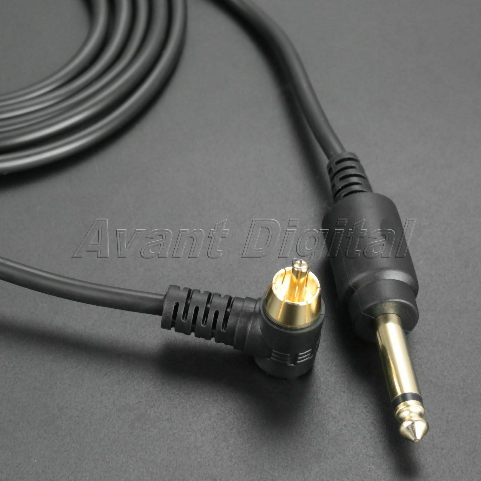 2M Metal Silicone Clip Cord RCA Plug for Tattoo Machine Power Supply Accessories