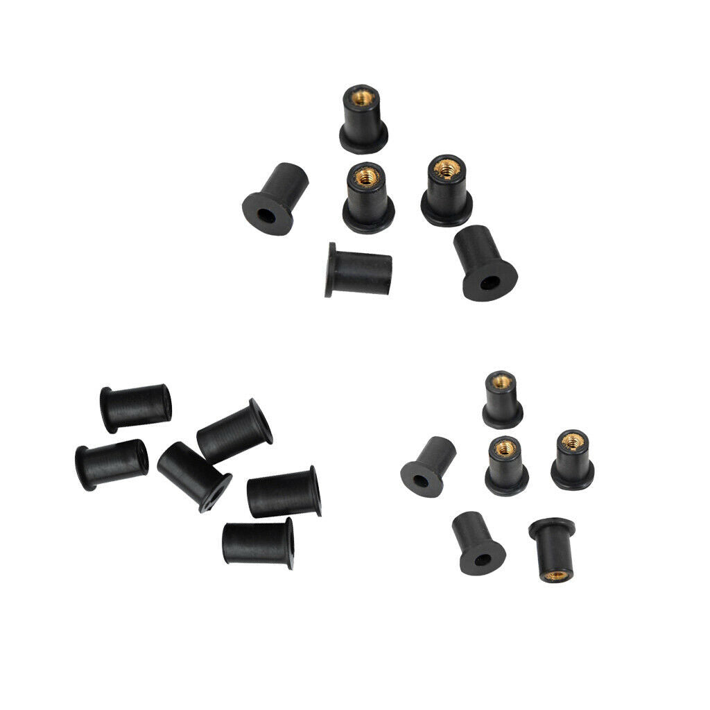 18 Piece M4 M5 M6 Metric Rubber Well Nuts Blind Fastener   for Kayak
