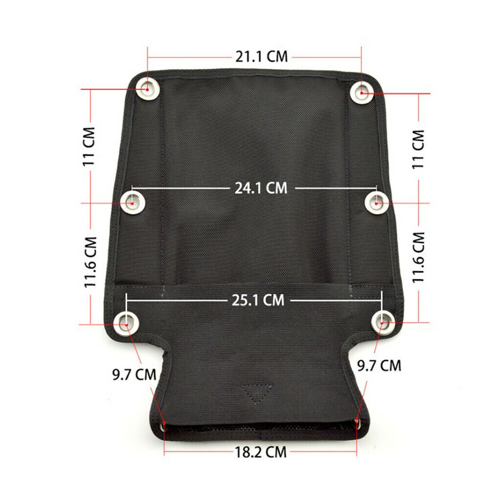 Premium Technical Scuba Diving Backplate Pad Storage Pouch Backpad Cushion