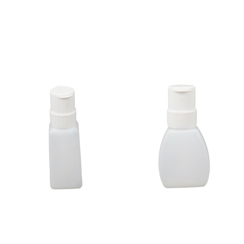 2 Pieces Refillable Nail Polish Remover Dispenser Methanol Acetone Bottle