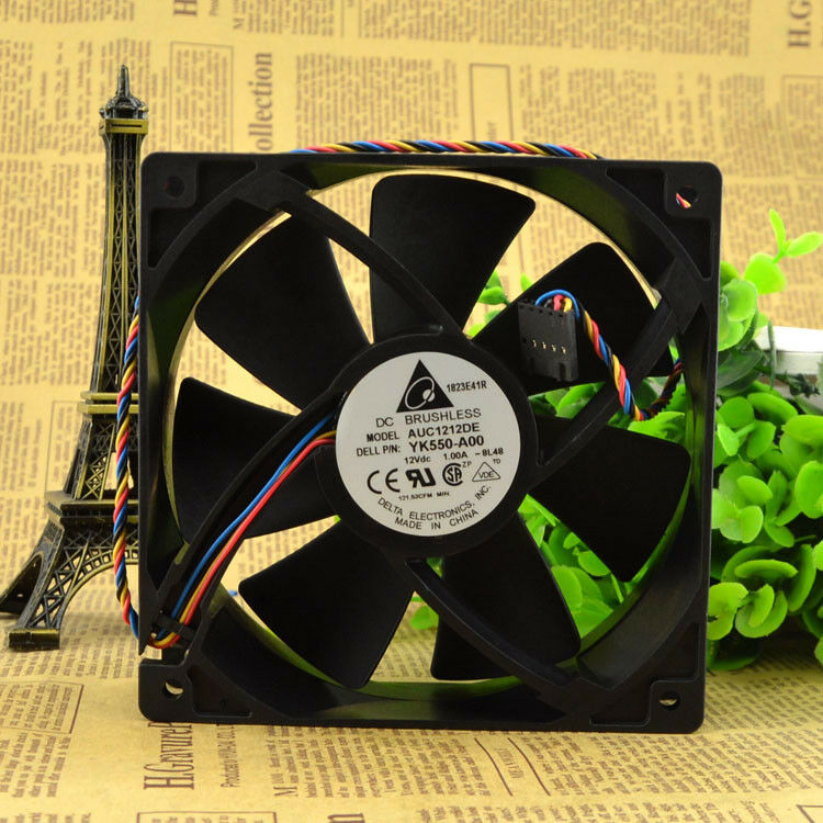For Delta AUC1212DE YK550-A00 fan 120*120*38mm 12V 1.0A 4pin