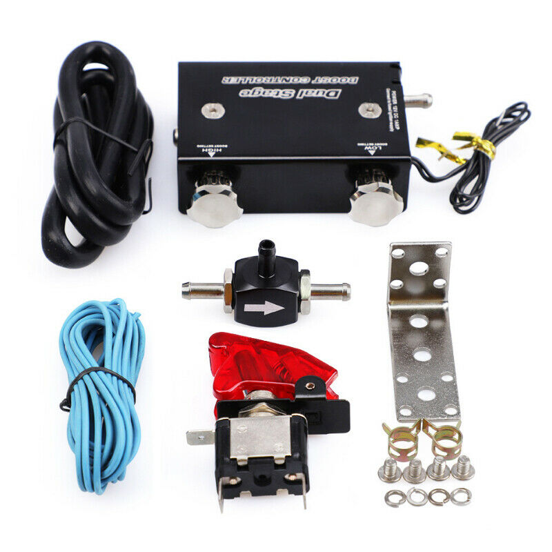 Car SUV Dual Stage Electronic Turbo Boost Controller PSI Turbocharger Switch Kit