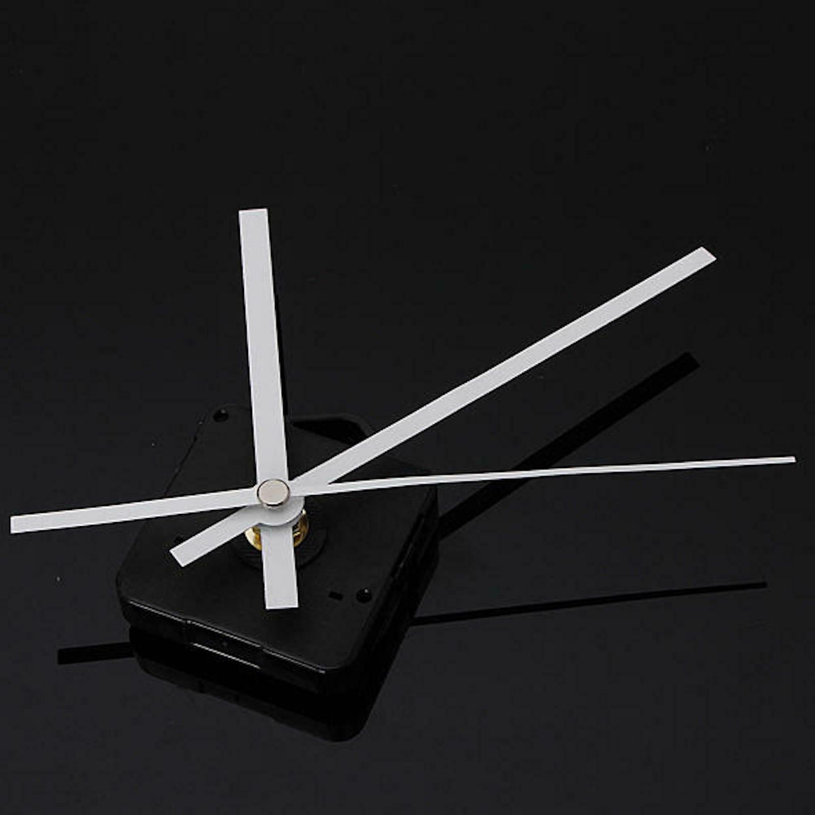 DIY Clock Quartz Mechanism Motor Movement Silent Long Hands Kit Battery Powered