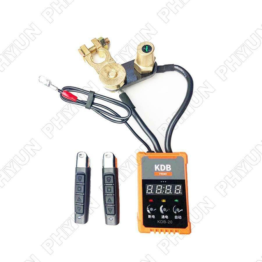 12V Car Remote Control Battery Disconnect Master Switches w/ Voltmeter Universal