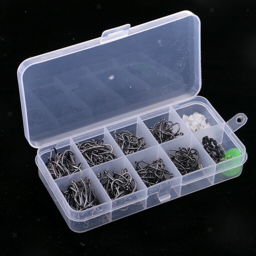 200 Pieces High Carbon Steel Octopus Circle Hook Fishing