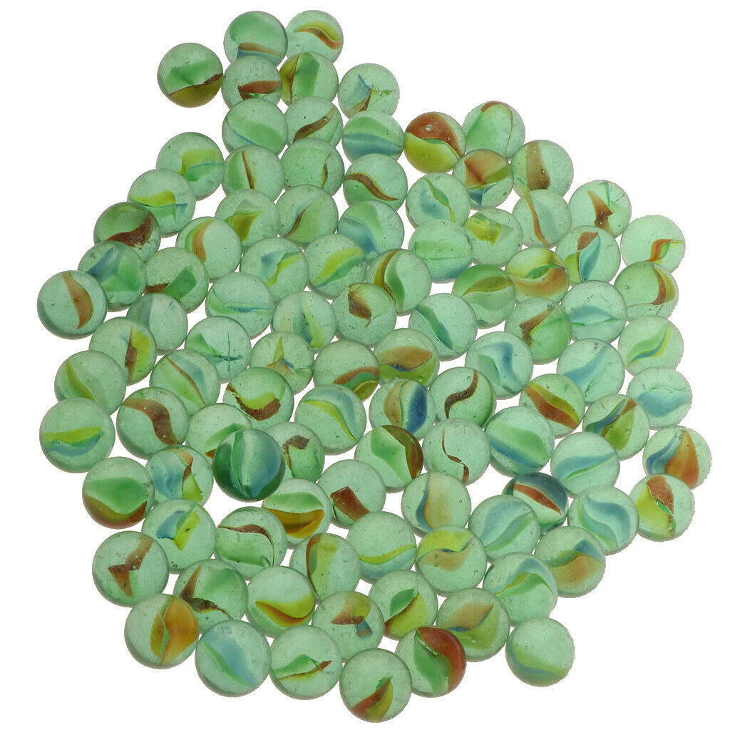 16mm Cats Eye Glass Marbles, Fun Marble Toys, Entertainment Games - Pack of 100