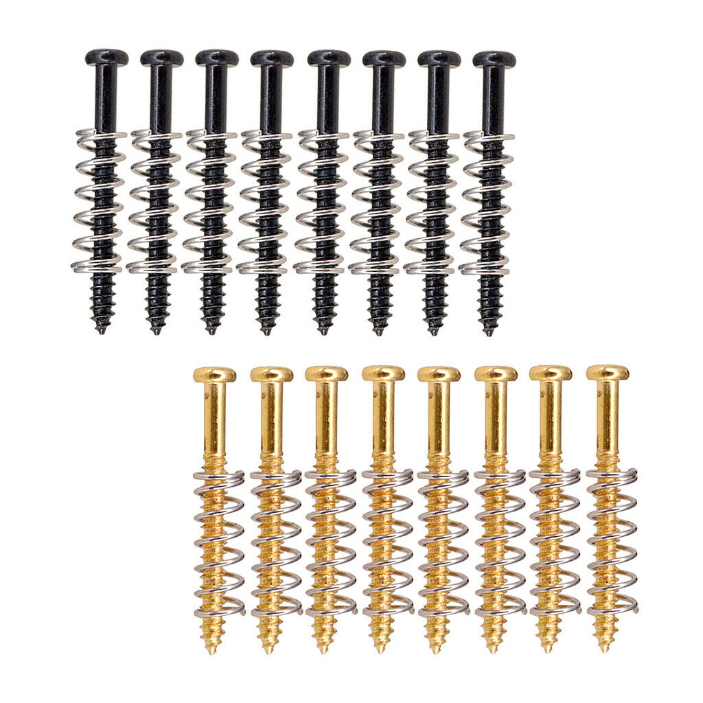 Set of 16 iron Electric Guitar Humbucker Pickup Frame Ring Screws Set Musical