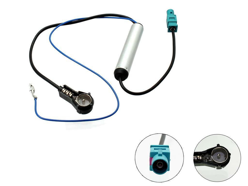PC5-136 CD Radio Stereo Amplified Fakra Aerial ISO Adaptor lead Plug Fits BMW