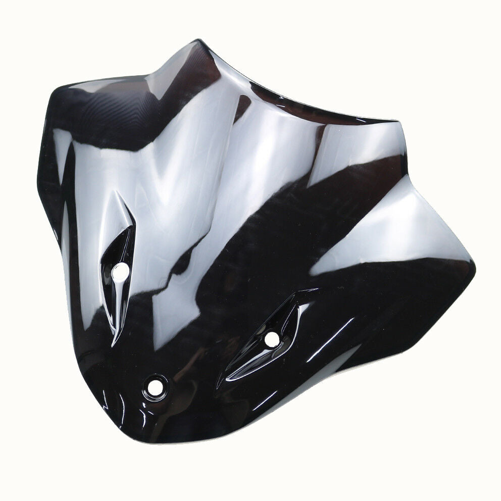 Black Motorcycle Windscreen Windshield for BMW S1000R Street Bike 2014-2016
