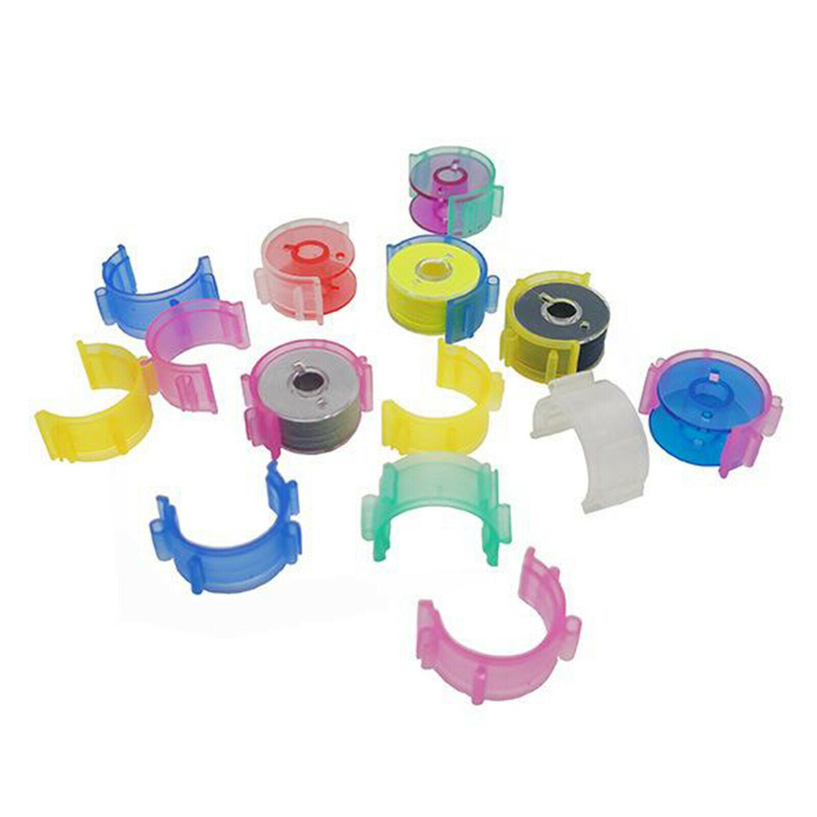 50Pcs Spool Bobbin Holder Clips Thread Spool Hugger Tangling Prevention Tool Set