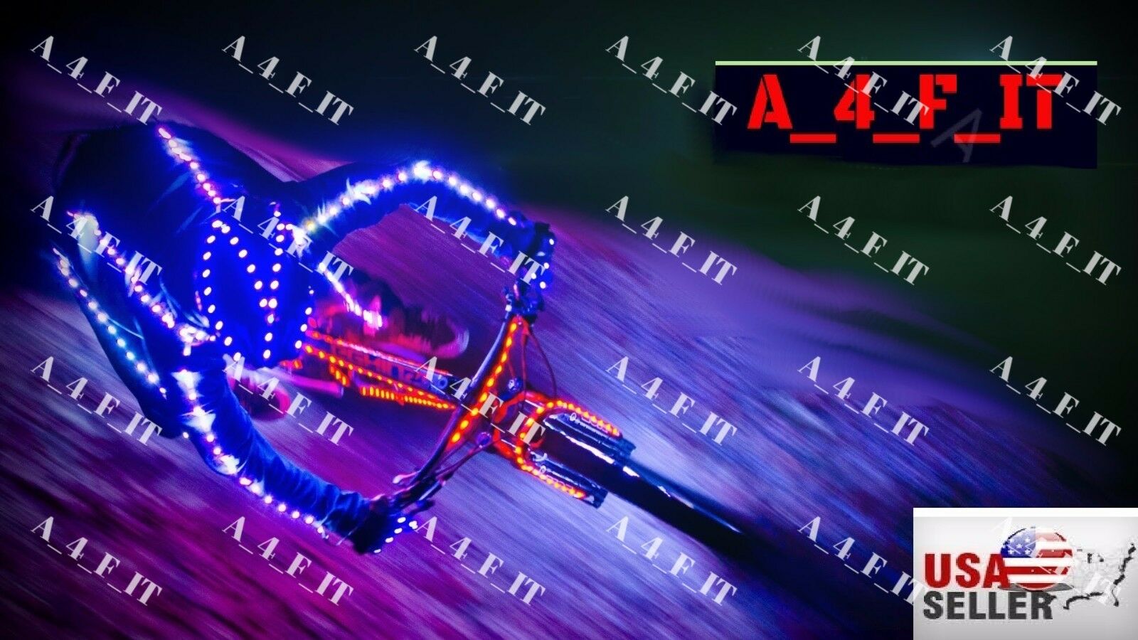 Bicycle Mountain Bike BMX Safety LED lights Reflective Vibrant High Visibility