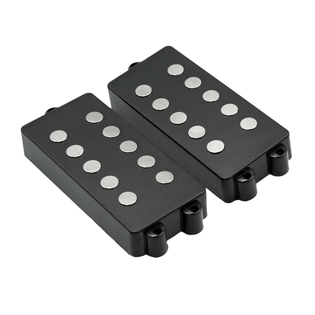 2pcs 5-String Jazz Bass Bridge Position Ceramic Neck Pickup Musical Parts