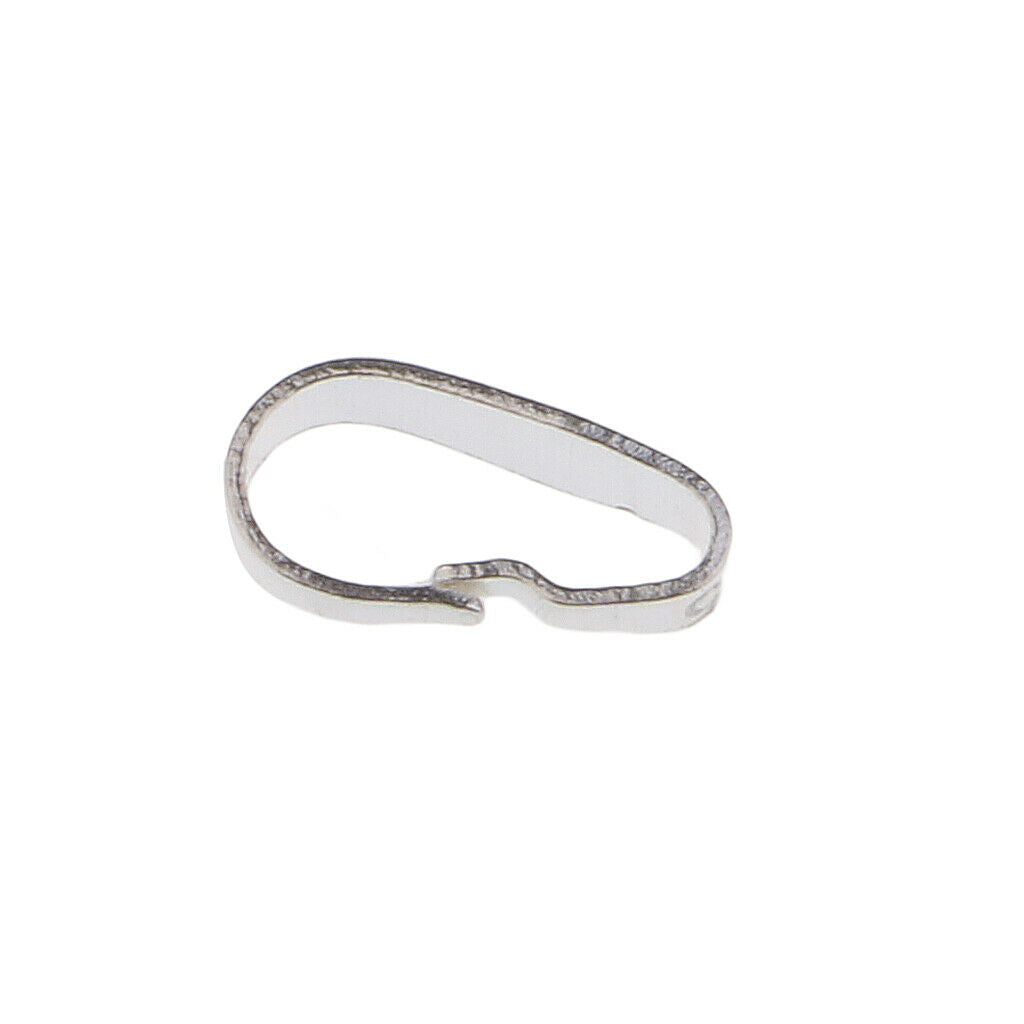 5pcs S925 Pinch Clasp Jewelry Making Jade Agate Pendants Bail Connector 6mm