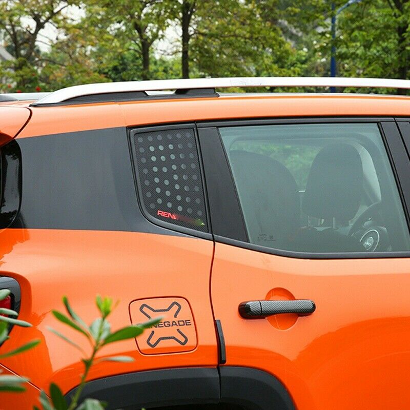 Car Triangular Window Glass Decor Cover Trim for Jeep Renegade 2016+ Accessories
