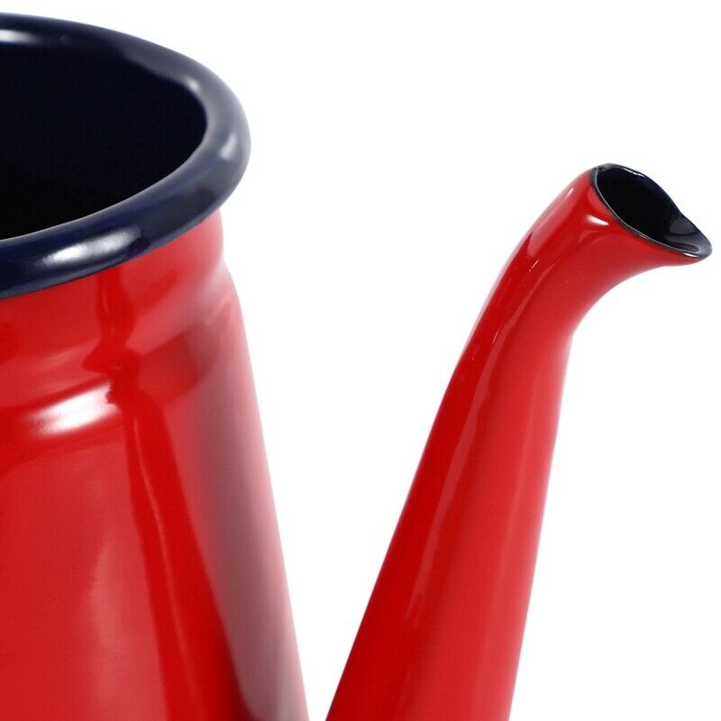 1.1L Enamel Coffee Pot Hand Tea Kettle Induction Cooker Gas Stove Universal ReH1