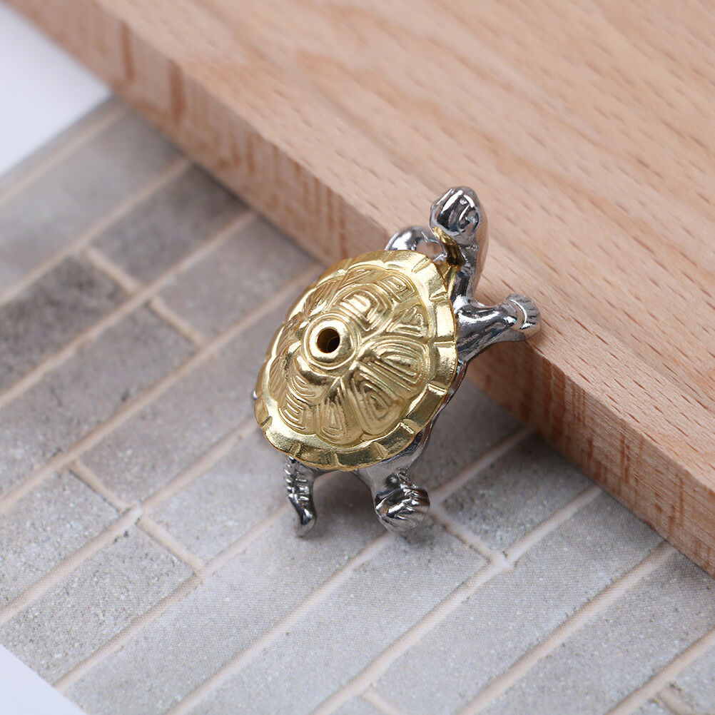 1holes alloy tortoise incense burner holder censer plate for sticks & cone.l8