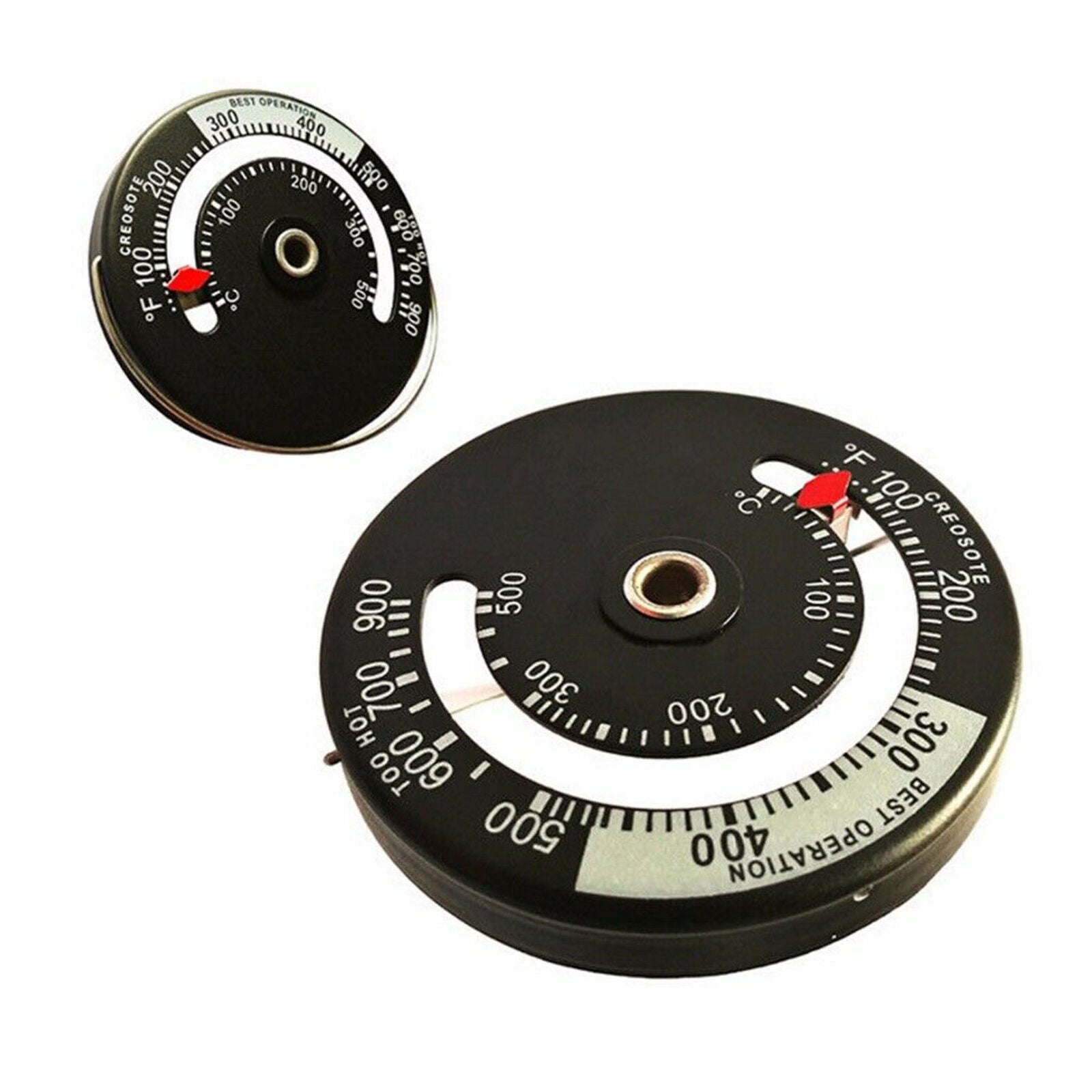 Fast Read Magnetic Wood Stove Pipe Fireplace Heat Temperature Gauge Thermometer