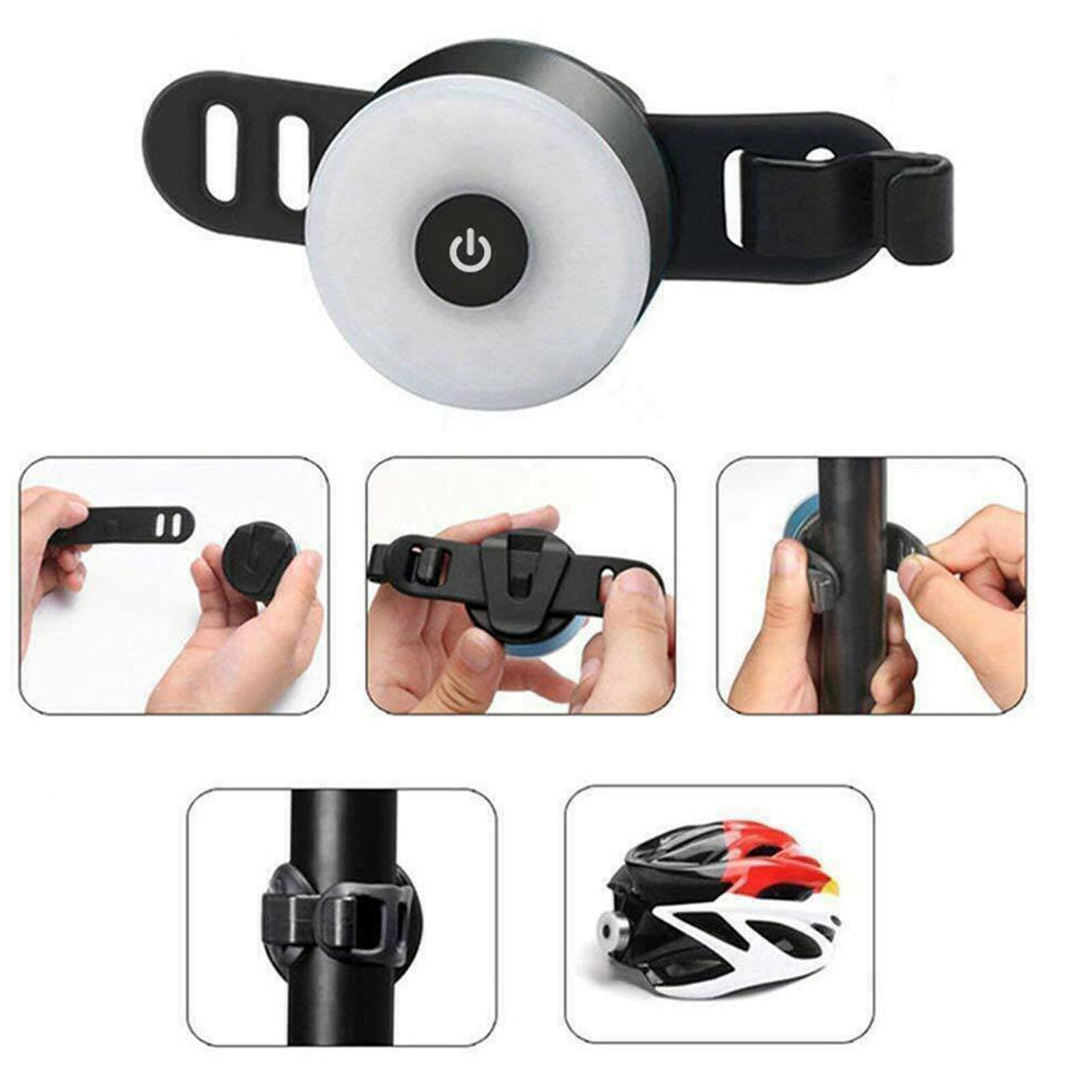 USB Charging Bike Bicycle COB LED Tail Light Waterproof Taillight Warning Lamp