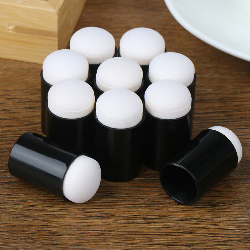 10x Finger Sponge Dauber Foam for Applying Ink Chalk Iinking Staining Art.l8