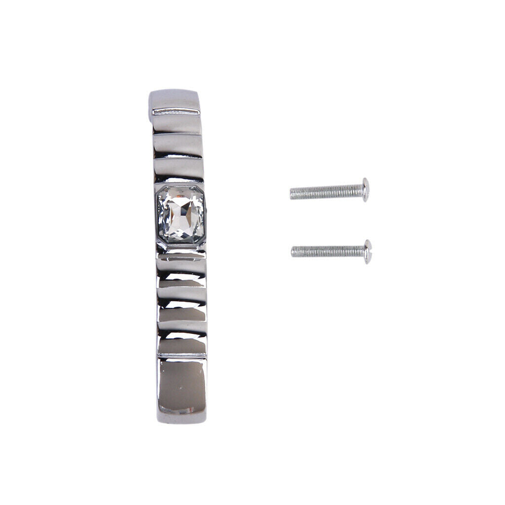 Rhinestones Long Handle Pull Cabinet Drawer Closet Furniture Door DIY 110mm