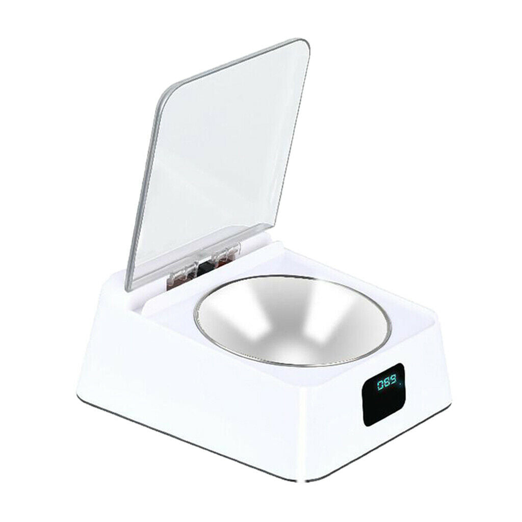 Dog Cat Automatic Smart Infrared Sensor Food Dispenser Bowl Pet Feeder White