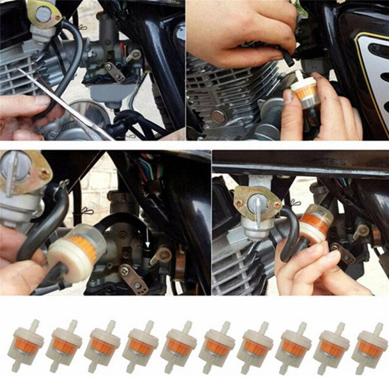 10x ATV Quad Petrol Gas Inline Fuel Filter Dirt Pit Bike Minimoto Motorcy.l8