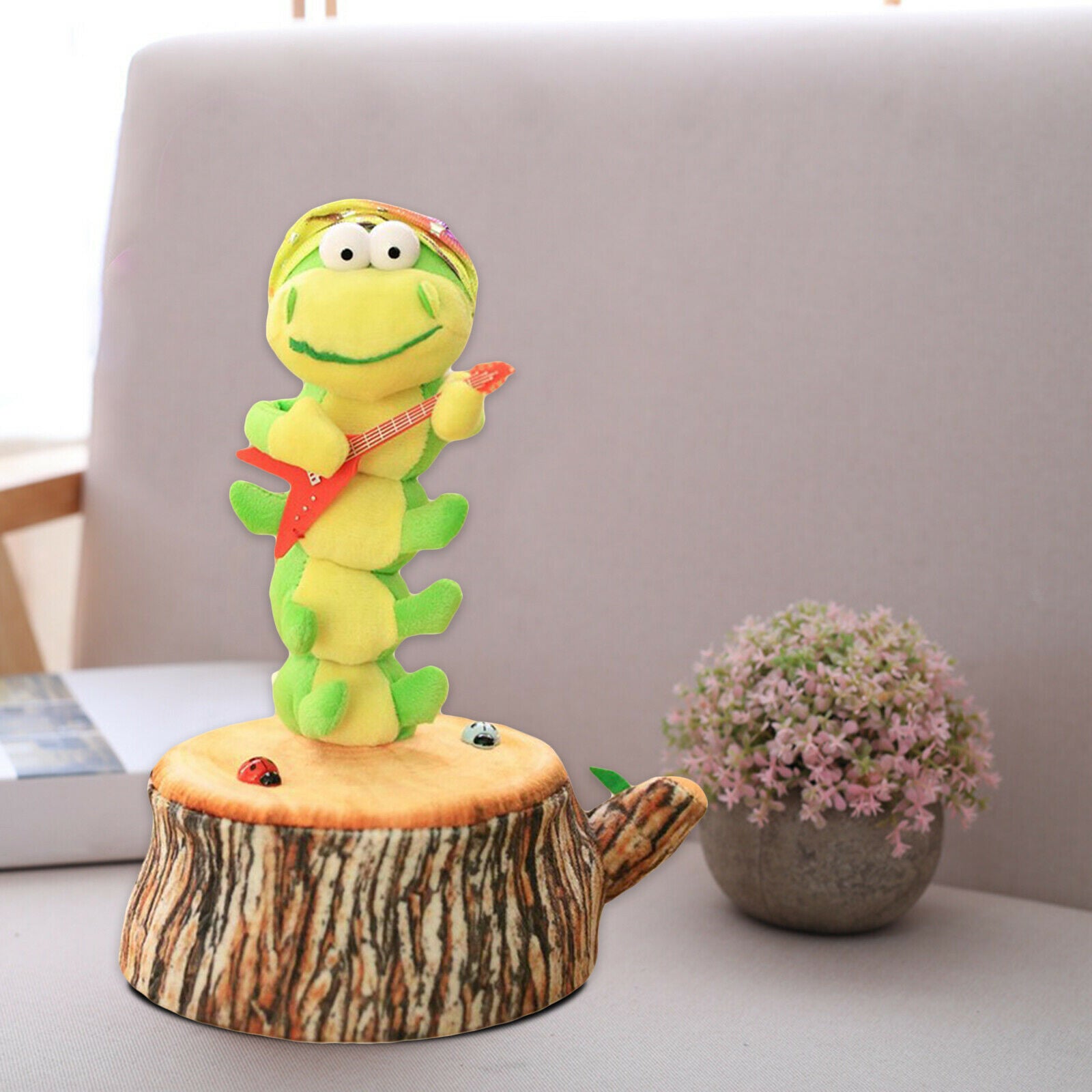 Soft Plush Dancing Caterpillar Novelty Cartoon Stuffed Toys Home Decor