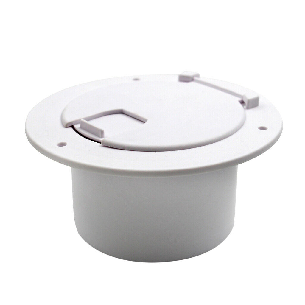 Electric Power Cord Cable Hatch Fits for 30 50 Amp Power Cords Polar White