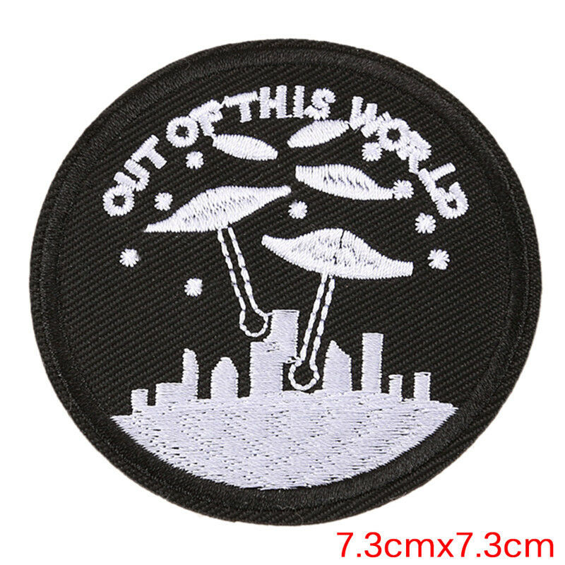 10x Embroidered Iron On Sew On Patches Set Badge Bag Fabric Applique Craf.l8
