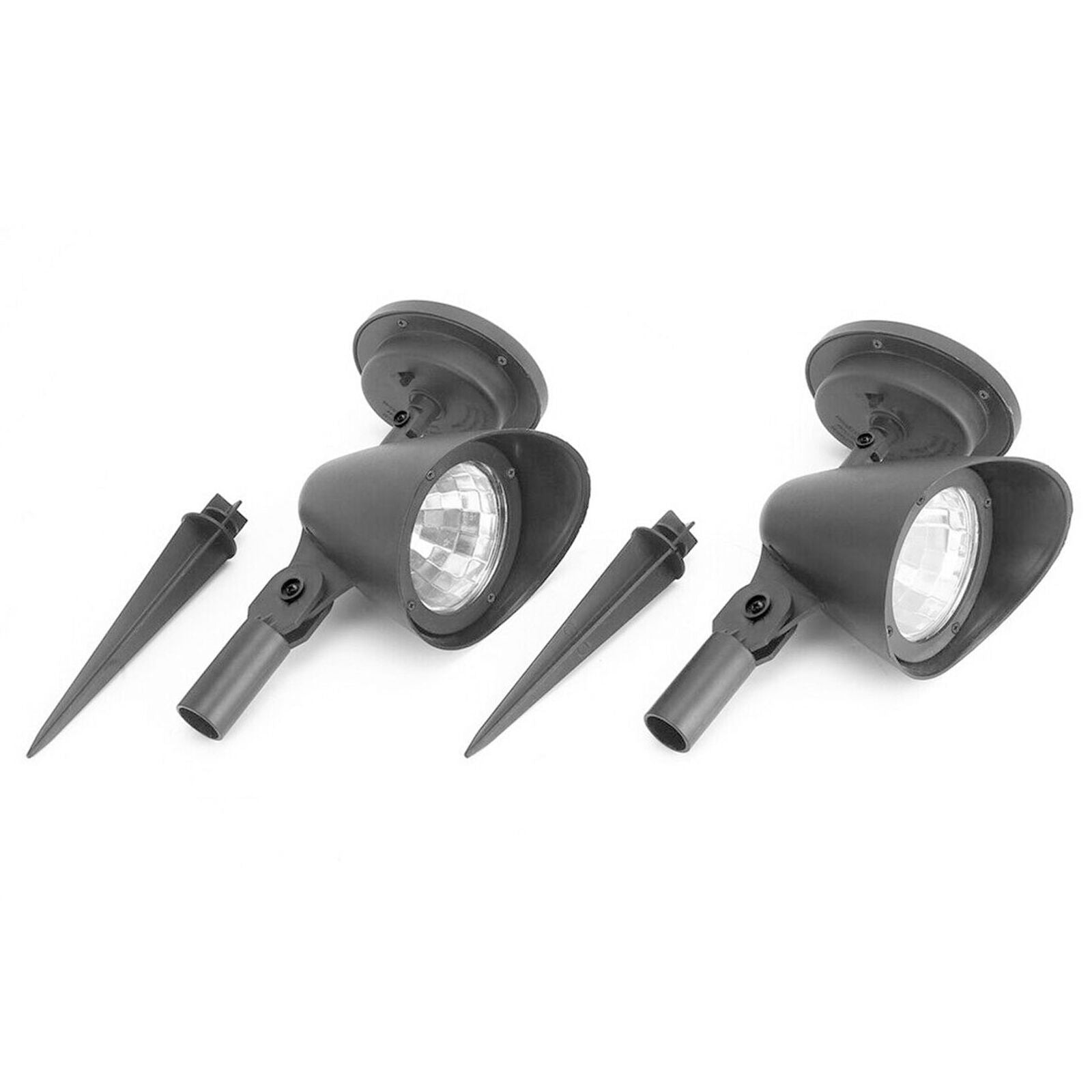 2pcs Solar 4 LED Spot Light Outdoor Garden Yard Landscape Flood Lamp Waterproof