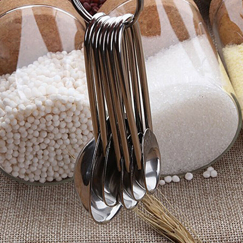 5Pcs/Set Stainless Steel Measuring Cup Kitchen Scale Measuring Spoons Sco.l8