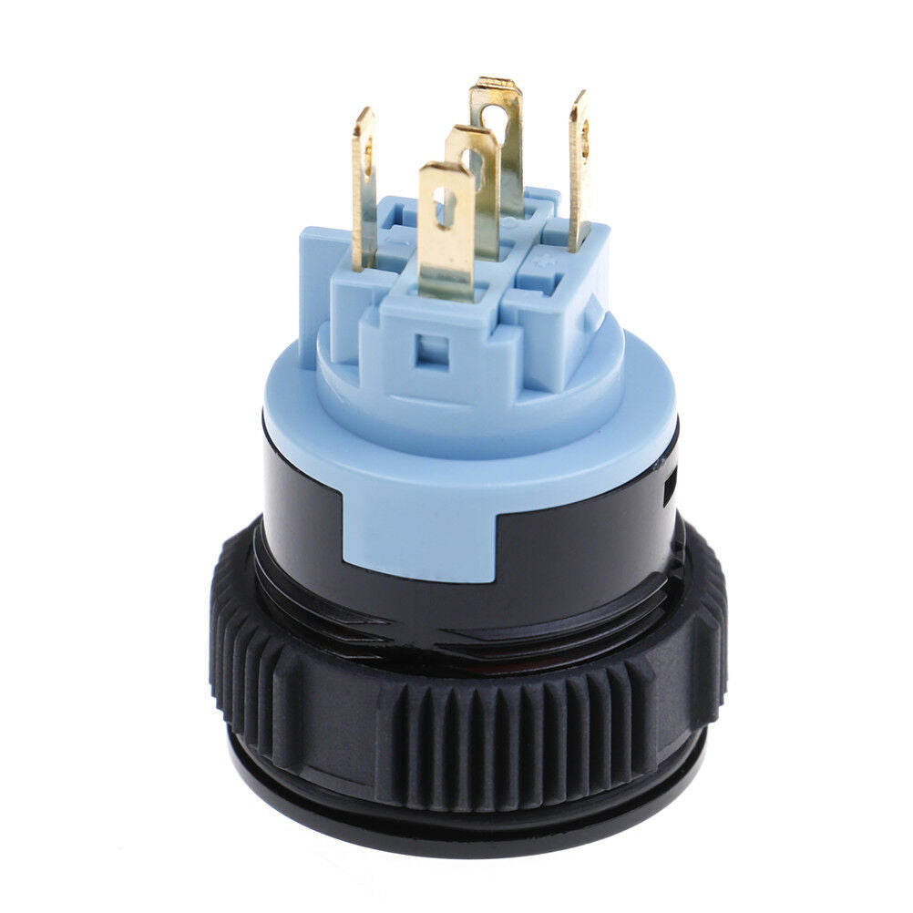 22mm red led emergency warning flash light push button self-locking switch J SJ