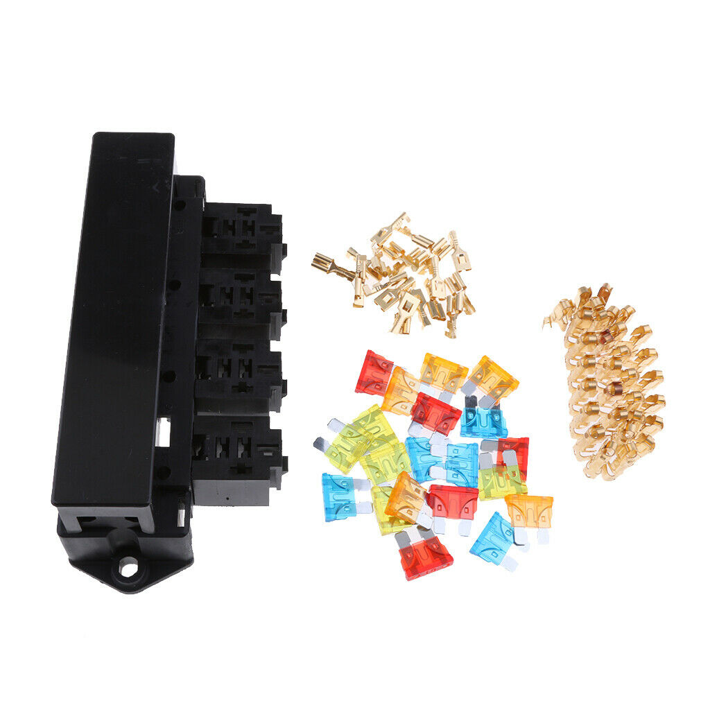Marine Yacht Automotive 15 Way Terminals Fuse Relay Box Holder Insurance