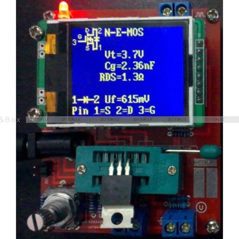 Mega328 Transistor Tester LCR ESR Square wave Signal Generator+Acrylic case