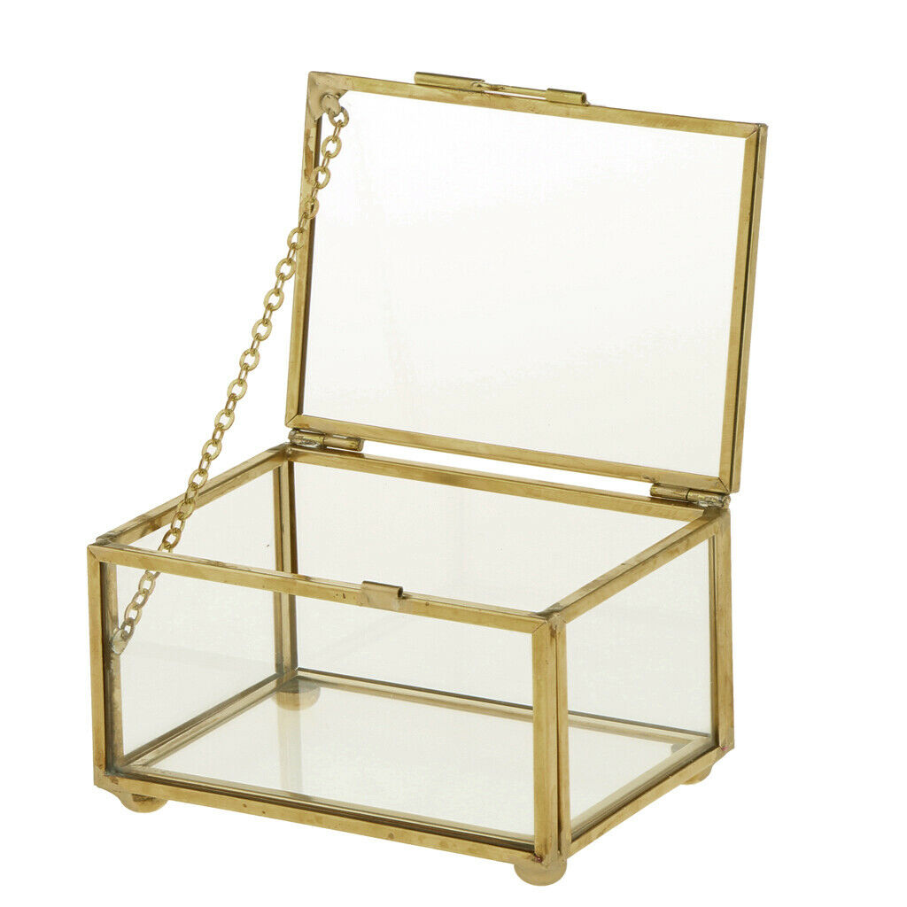 Cuboid Terrarium Tabletop Clear Clear Jewelry Case Home Decoration 10x7x6cm